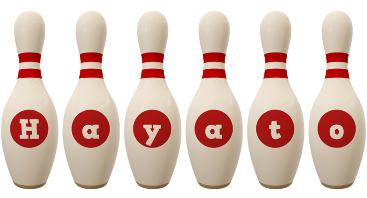Hayato bowling-pin logo