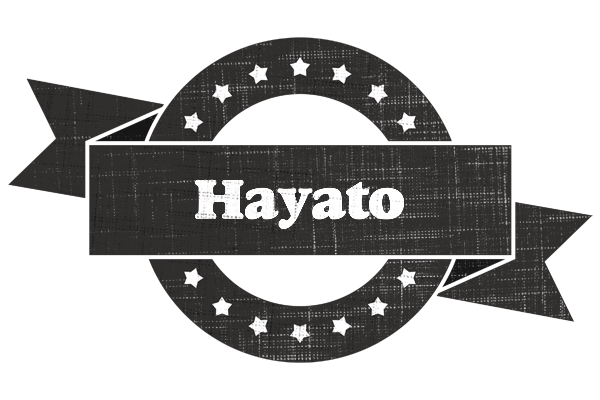 Hayato grunge logo