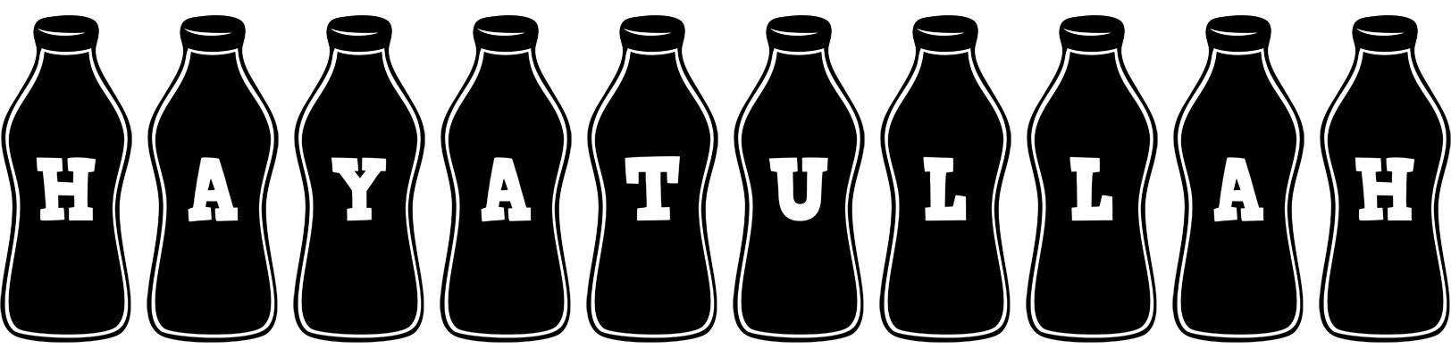 Hayatullah bottle logo