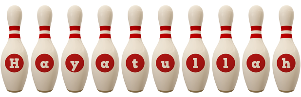 Hayatullah bowling-pin logo