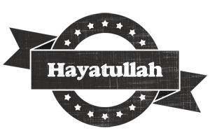 Hayatullah grunge logo
