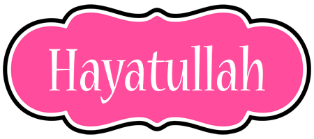 Hayatullah invitation logo