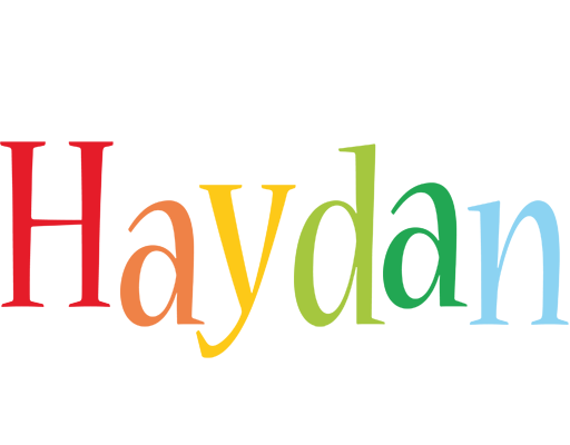 Haydan birthday logo