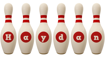 Haydan bowling-pin logo