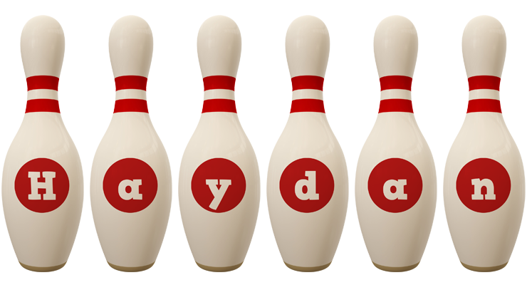 Haydan bowling-pin logo