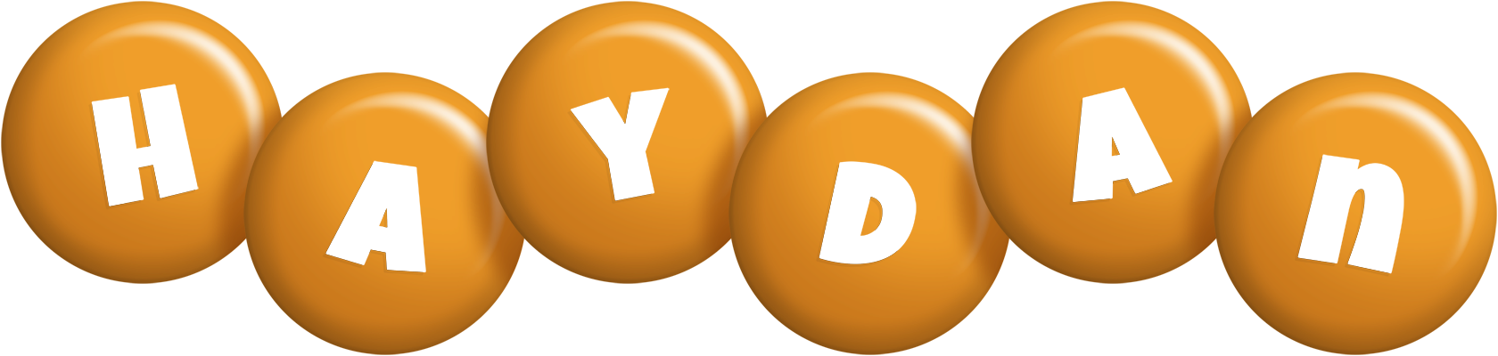 Haydan candy-orange logo