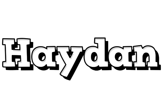 Haydan snowing logo