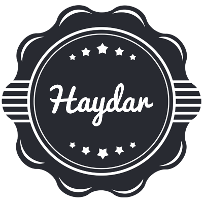 Haydar badge logo