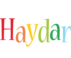 Haydar birthday logo