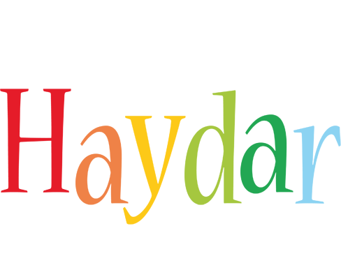 Haydar birthday logo