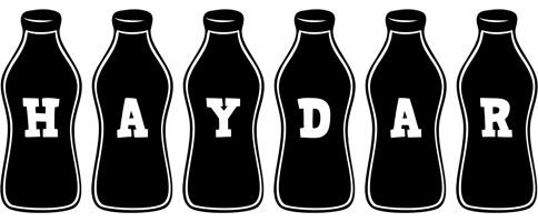 Haydar bottle logo