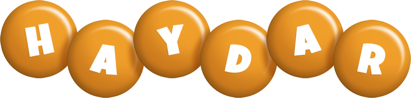 Haydar candy-orange logo