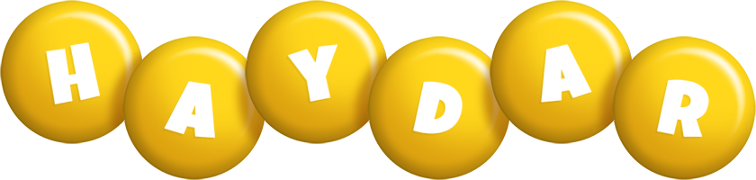 Haydar candy-yellow logo