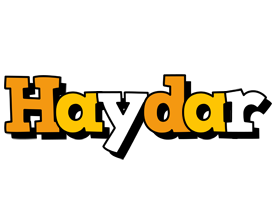 Haydar cartoon logo