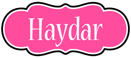 Haydar invitation logo