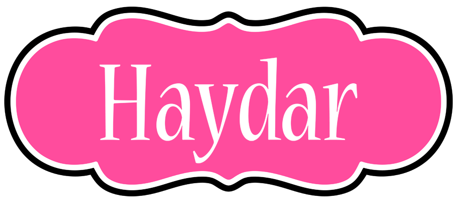 Haydar invitation logo