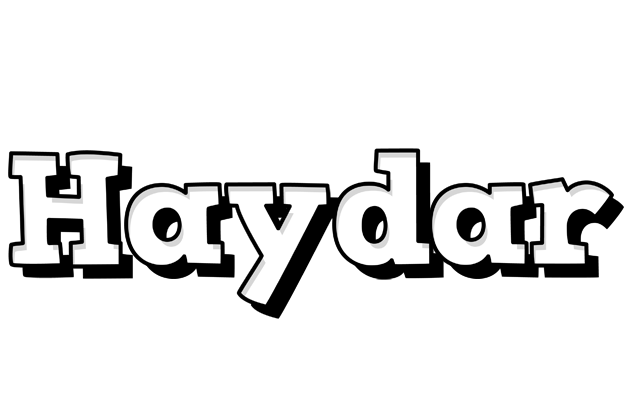 Haydar snowing logo