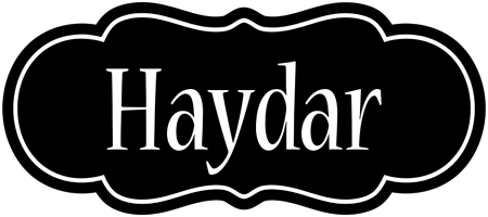 Haydar welcome logo