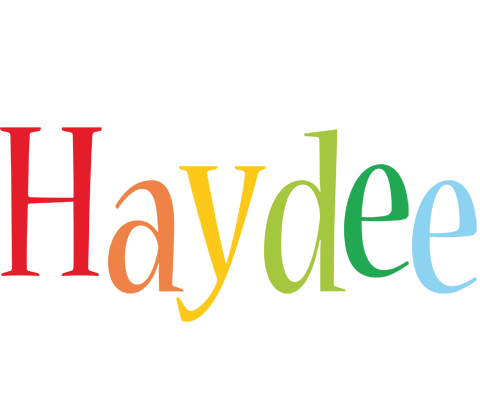 Haydee birthday logo