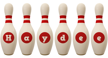 Haydee bowling-pin logo