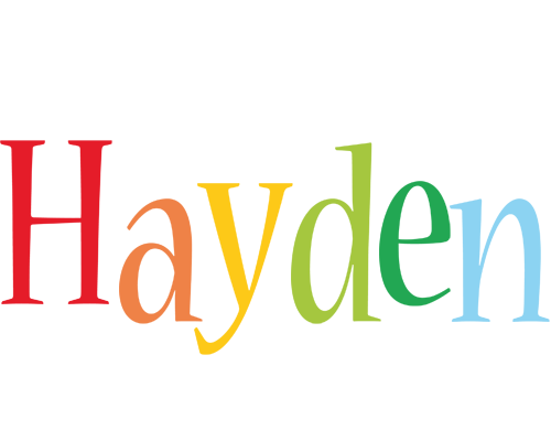 Hayden birthday logo