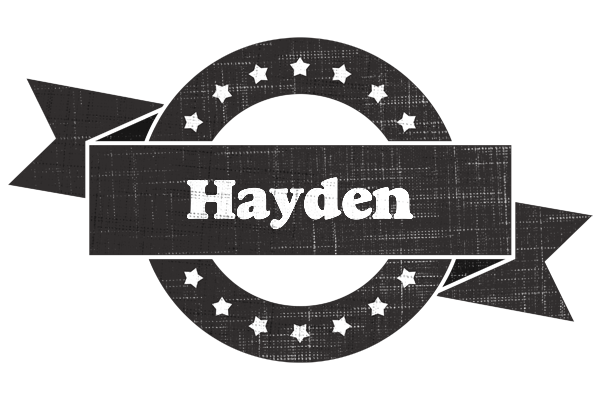 Hayden grunge logo