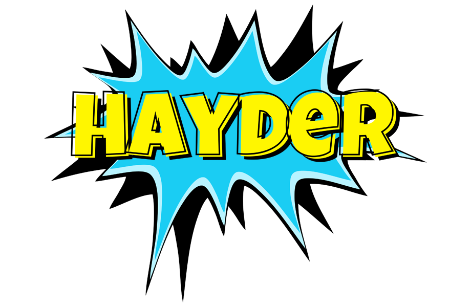 Hayder amazing logo