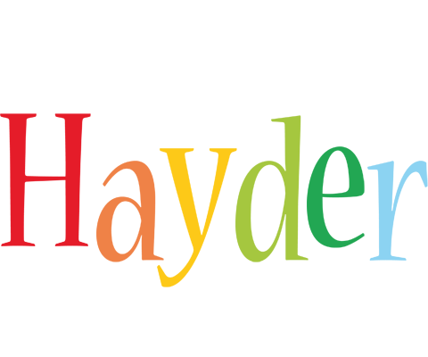 Hayder birthday logo