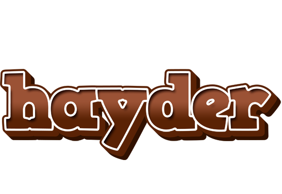 Hayder brownie logo