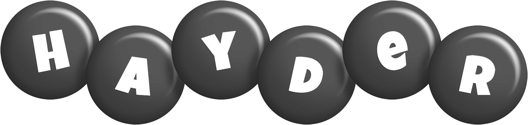 Hayder candy-black logo