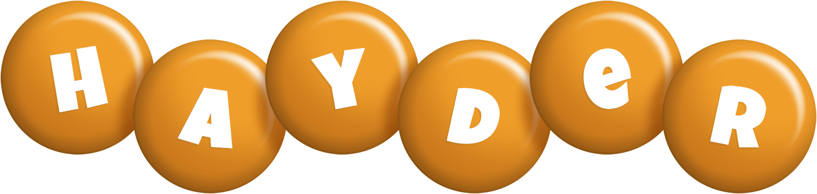 Hayder candy-orange logo