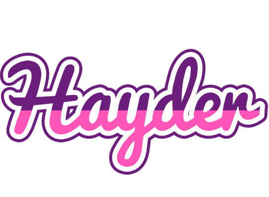 Hayder cheerful logo