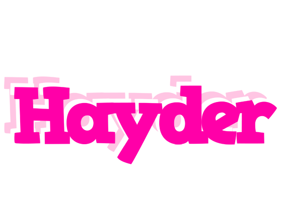 Hayder dancing logo