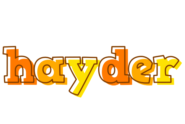 Hayder desert logo