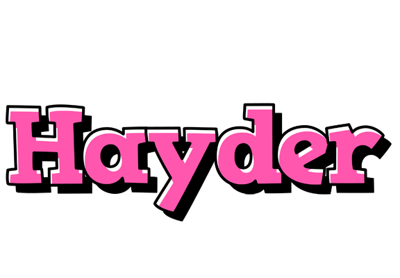 Hayder girlish logo