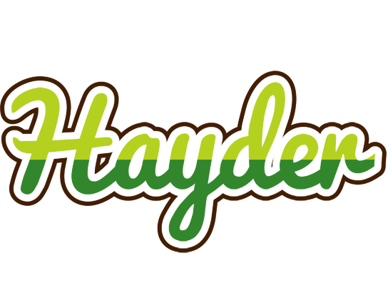 Hayder golfing logo