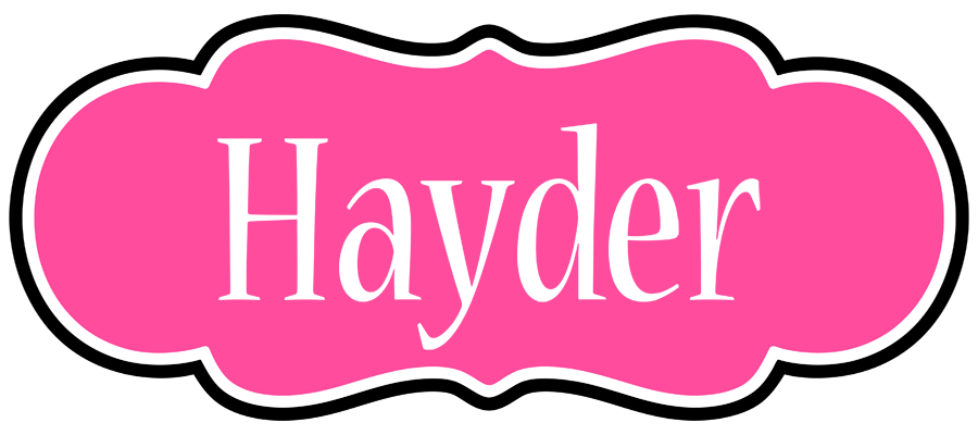 Hayder invitation logo