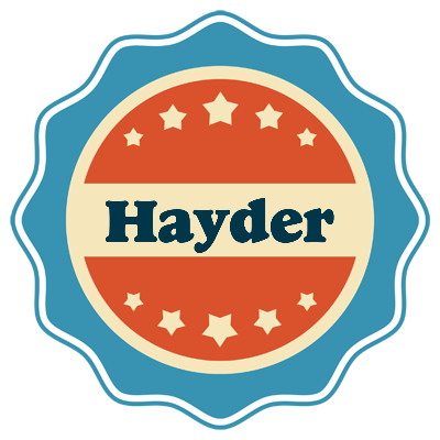 Hayder labels logo