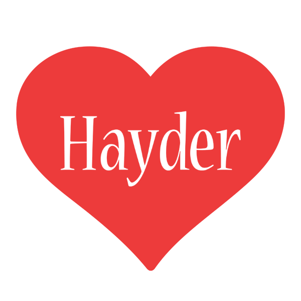 Hayder love logo