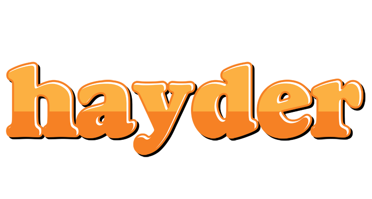 Hayder orange logo
