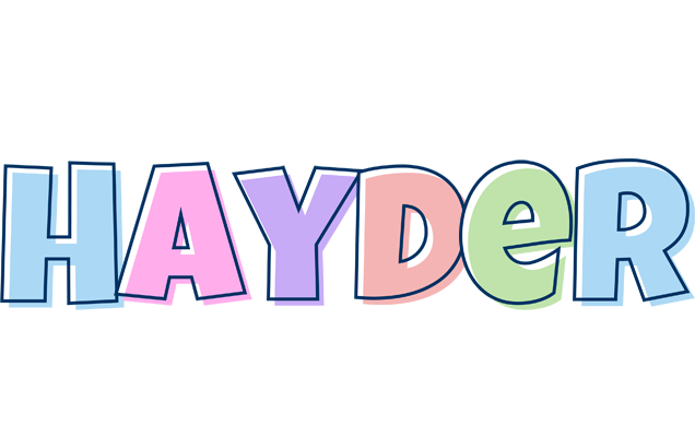 Hayder pastel logo
