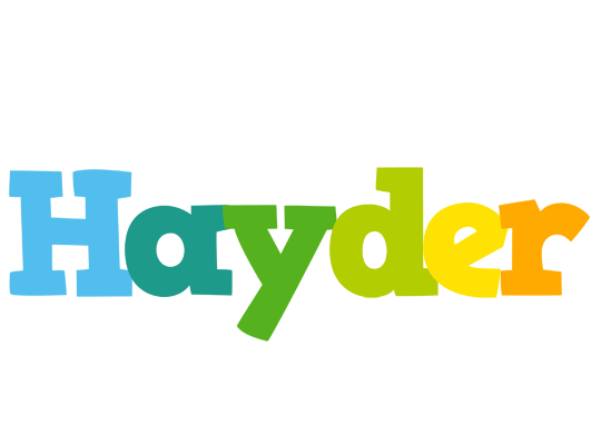 Hayder rainbows logo