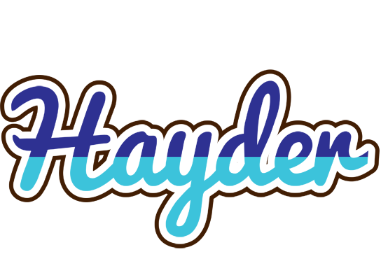Hayder raining logo