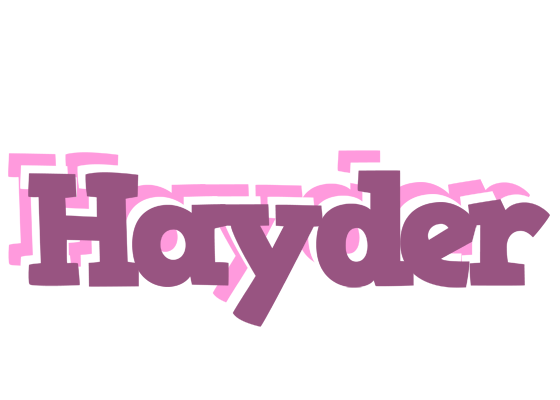 Hayder relaxing logo
