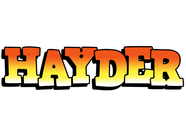 Hayder sunset logo