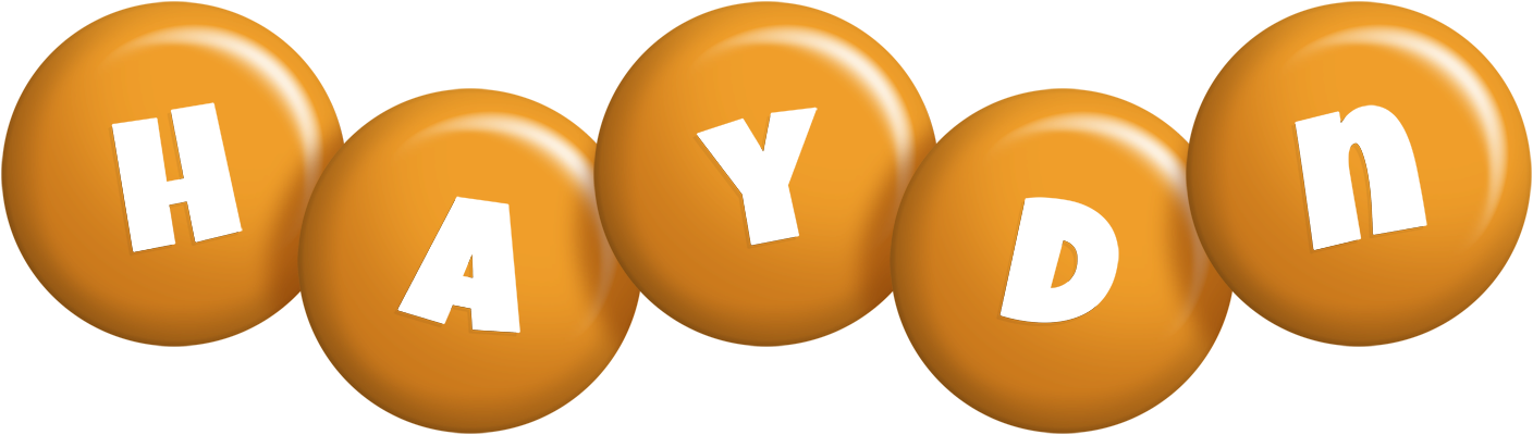 Haydn candy-orange logo