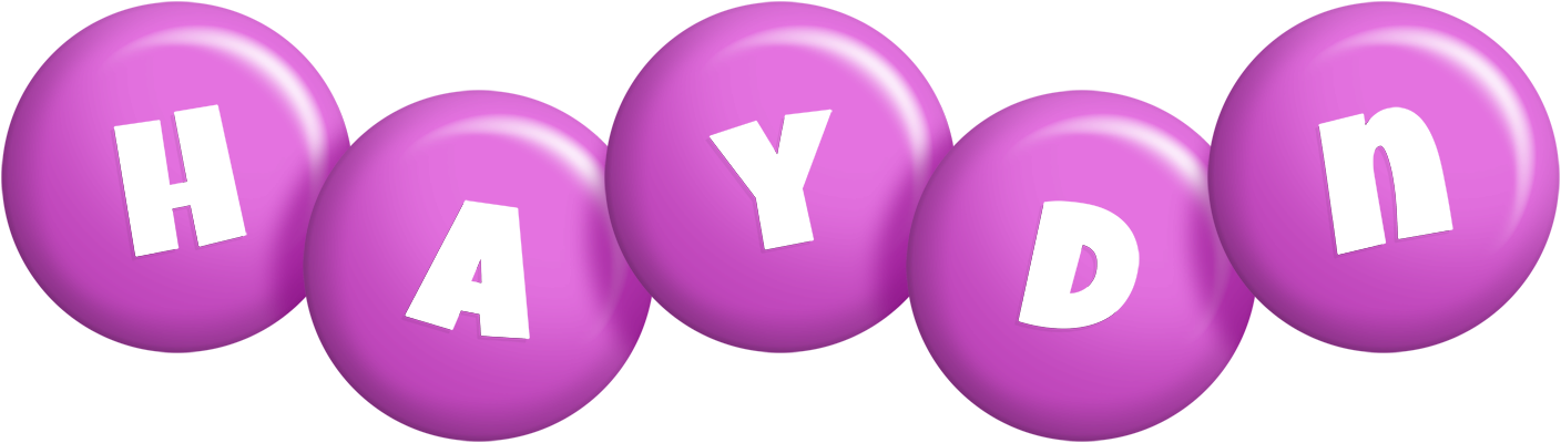 Haydn candy-purple logo