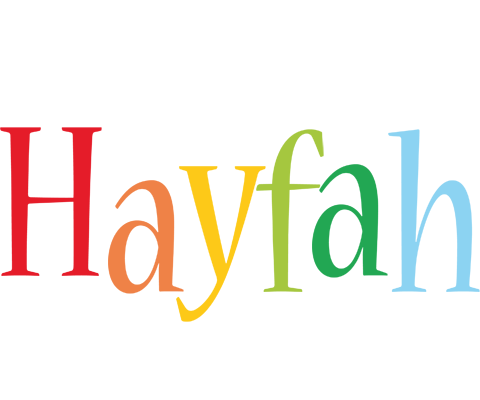 Hayfah birthday logo