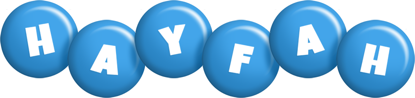 Hayfah candy-blue logo