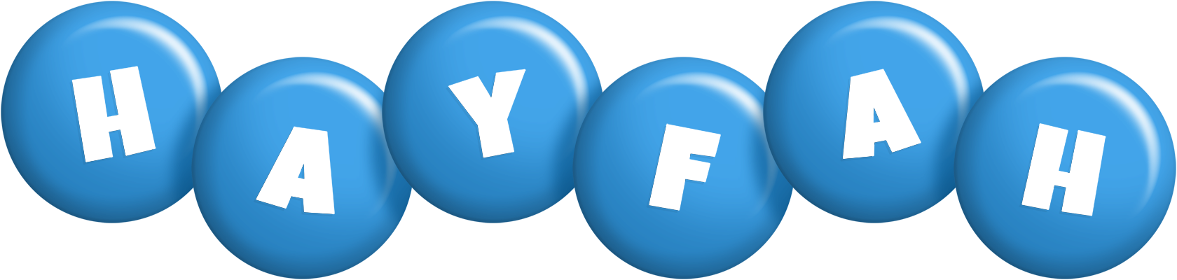 Hayfah candy-blue logo